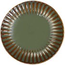 Lėkštė porcelianinė 20 cm žalia/ruda JADE 118013
