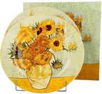 Lėkštės desertinės porcelianinės 2 vnt. 19x1.2x19 cm Van Gogh Saulėgrąžos