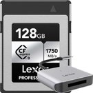 LEXAR CFEXPRESS PRO SILVER SERIE R1750/W1300 128GB - INCL FOC CARDREADER/LRW510 (BLACK FRIDAY)