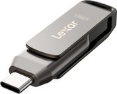 LEXAR JUMPDRIVE DUAL DRIVE D400 TYPE-C/TYPE-C & TYPE-A, UP TO 130MB/S READ (USB 3.1) 128GB