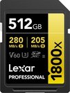 LEXAR PRO 1800X SDXC U3 (V60) UHS-II R270/W180 512GB