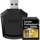 Lexar SDHC Card incl Reader 32GB 2000x Professional RDR UHS-II