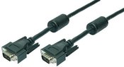 LogiLink Data cable m/m VGA 2x Ferrite, 5m