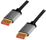 LogiLink DisplayPort cable 8K/60 Hz,DP/M do DP/M,alu. 1m