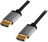 LogiLink HDMI cable 4K/60Hz, alu , black, 2m
