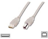 Logilink USB 2.0 connection cable USB A male, USB B male, 5 m, Grey