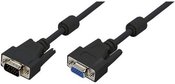 LogiLink VGA extension cable male female, black, 3m