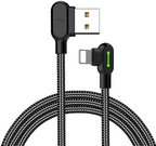 Mcdodo CA-4674 LED Angle USB Lightning Cable, 0.5m (Black)