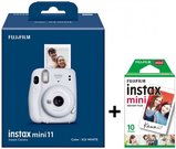 Momentinis fotoaparatas instax mini 11 Ice White+instax mini glossy (10pl)