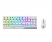 MSI Vigor GK30 COMBO WHITE Keyboard and Mouse Set, Wired, Mouse included, US, White