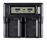 Newell DC-LCD two-channel charger for LP-E6 batteries