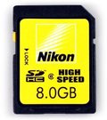 Nikon 8GB SD