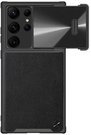 Nillkin CamShield kožené pouzdro pro Samsung Galaxy S23 Ultra (černé)