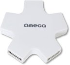 Omega USB 2.0 hub 4-port, white (OUH24SW)