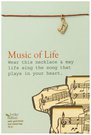 Pakabukas "Music of Life" H:12 W:8 cm LF190
