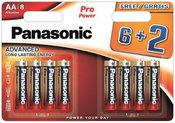 Panasonic Pro Power battery LR6PPG/8BW (6+2)