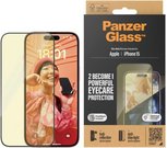 PanzerGlass Screen protector, Apple, iPhone 15, Glass, Clear, Eyecare