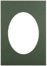 Passepartout 30x40, green oval