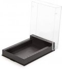 Black plastic slide box for 25 slides