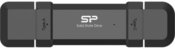 SILICON POWER Dual USB-C/USB 3.2 Gen 2 Portable External SSD, Steam Deck and iPhone 15 Pro, 1TB, Black Silicon Power