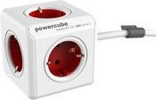 Allocacoc PowerCube Extended Red  1,5m cable