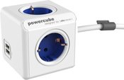 Allocacoc PowerCube Extended USB Blue 1,5m cable
