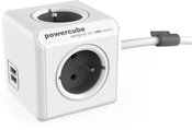 Allocacoc PowerCube Extended USB Grey 1,5m cable (FR)