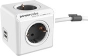 Allocacoc PowerCube Extended USB Grey 3m cable
