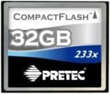Pretec 32GB 233X Cheetah II CompactFlash atminties kortelė