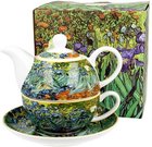 Puodelis su arbatinuku porcelianinis Van Gogh Irisai 5902693927587