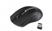 Rebeltec Wireless optical mouse, GALAXY black/silver, rubber surface
