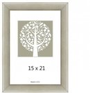 Frame 15x21 wooden 1201381 GAMA silver | 25 mm