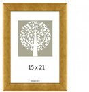 Frame 15x21 wooden 1201382 GAMA gold | 25 mm