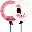 Caruba Round Vlogger 18 inch LED set PRO met tas   Pink