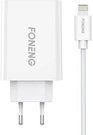 Rychlonabíječka Foneng 1x USB EU43 + kabel USB Lightning
