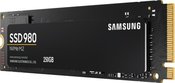 Samsung V-NAND SSD 980 250 GB, SSD form factor M.2 2280, SSD interface M.2 NVME, Write speed 1300 MB/s, Read speed 2900 MB/s