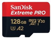 SanDisk memory card microSDXC 128GB Extreme Pro A2 + adapter