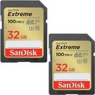 SanDisk memory card SDHC 32GB Extreme 2-pack