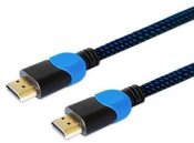 Savio Cable HDMI GCL-02 1.8m, v2.0, braid blue