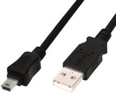 Digitus Connection cable USB A / miniUSB B M/M 1,8 m black