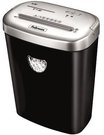 Fellowes Powershred 53C Cross-Cut Shredder, CD Capable shredder for home / home office use Shreds 10 sheets per pass into 4x35mm cross-cut particles (Security Level P-4) 23 litre bin with lift-off head Shreds staples, small paper clips, credit cards and CDs For individual use