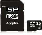 SILICON POWER 16GB, MICRO SDHC, CLASS 10 WITH SD ADAPTER