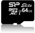 SILICON POWER 64GB, MICRO SDXC UHS-I, SDR 50 mode, Class 10, with SD adapter