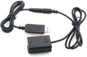 Caruba Sony NP FW50 full decoding Dummy battery + 5V 2A single USB cable