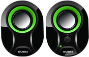 Speakers SVEN 290, 5W USB (black-green)