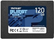 SSD|PATRIOT|Burst Elite|120GB|SATA 3.0|3D NAND|Write speed 320 MBytes/sec|Read speed 450 MBytes/sec|2,5"|TBW 50 TB|PBE120GS25SSDR