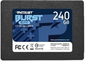 SSD|PATRIOT|Burst Elite|240GB|SATA 3.0|3D NAND|Write speed 320 MBytes/sec|Read speed 450 MBytes/sec|2,5"|TBW 100 TB|PBE240GS25SSDR