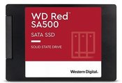 SSD|WESTERN DIGITAL|Red|500GB|SATA 3.0|Write speed 530 MBytes/sec|Read speed 560 MBytes/sec|2,5"|TBW 350 TB|MTBF 2000000 hours|WDS500G1R0A