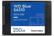 SSD|WESTERN DIGITAL|SA510|250GB|SATA 3.0|Write speed 440 MBytes/sec|Read speed 555 MBytes/sec|2,5"|TBW 100 TB|MTBF 1750000 hours|WDS250G3B0A