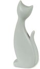 Statulėlė Katė keramikinė pilkos/baltos matinės spalvos (mix) 29 cm 32304